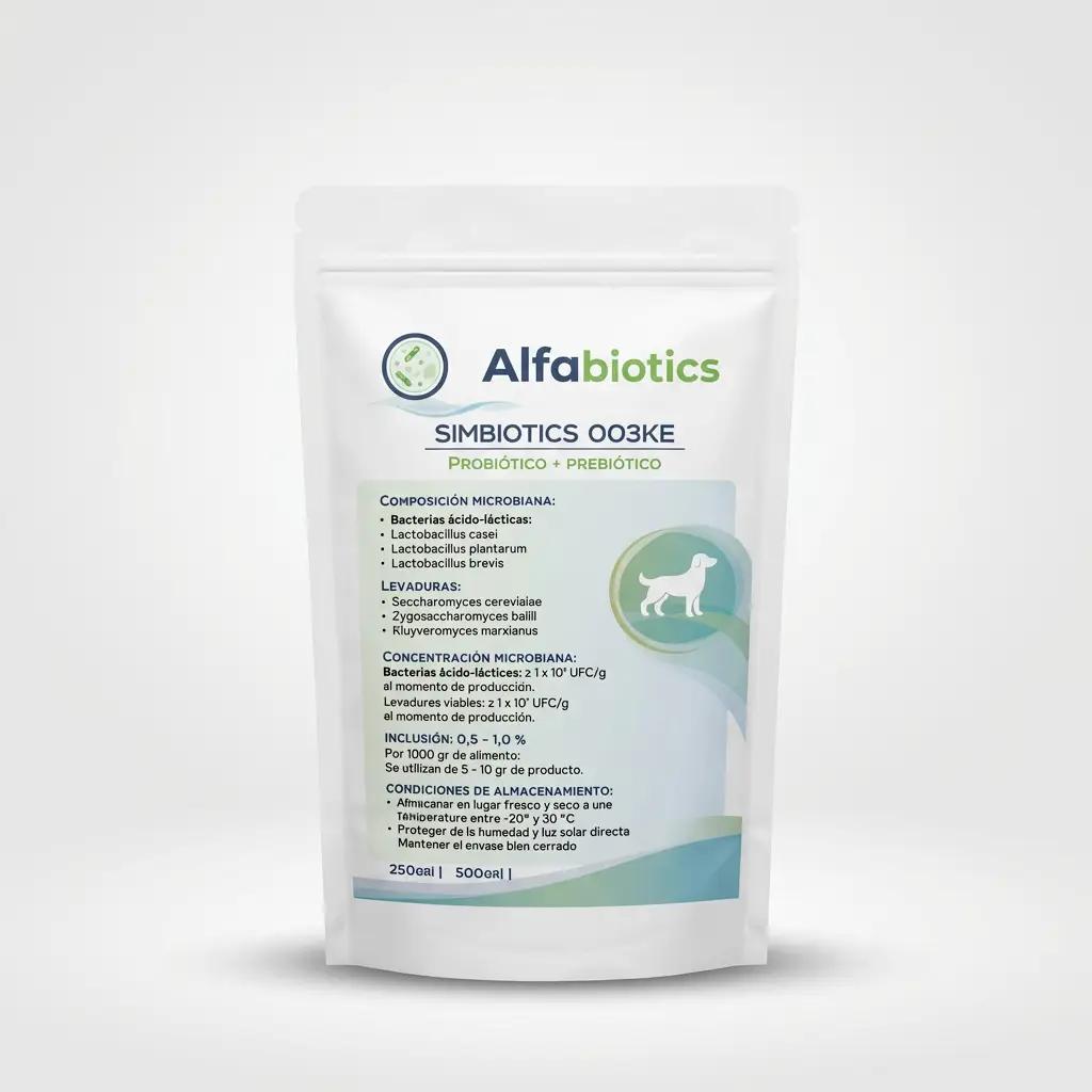 Empaque blanco de SIMBIOTICS 003KE